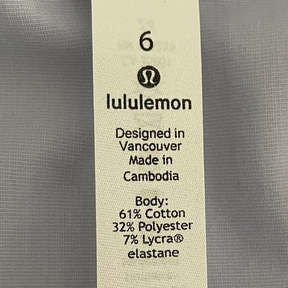Lululemon Full Day Ahead Button Down LS Relaxed Fit Shirt Serene Blue Sz 6 - Picture 7 of 12